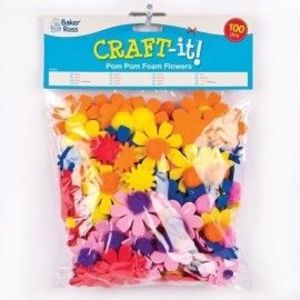 Flori cu pom-pom - Baker Ross imagine