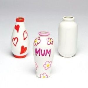 Minivaze din portelan de decorat - Baker Ross imagine