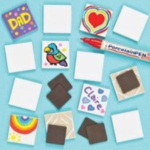 Placute cu magnet din ceramica - Baker Ross imagine