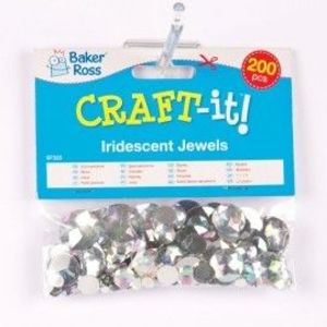 Pietricele holografice acril - Baker Ross imagine