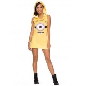 Costum rochie minion cu gluga imagine