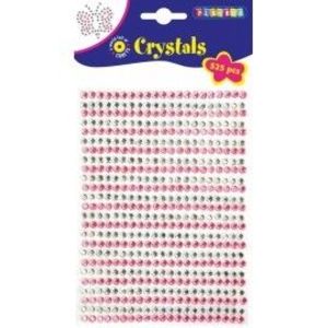 Set 525 Cristale autoadezive roz si argintiu imagine