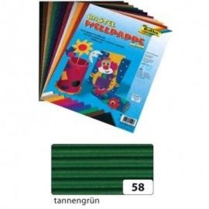 Carton ondulat 50x70 cm verde inchis 10 coli imagine
