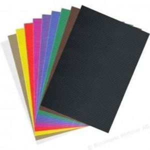 Carton ondulat 50x70 cm roz - 10 coli imagine