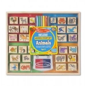 Set stampile din lemn Animale Deluxe imagine