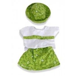 Set fusta, bluza si palarie papusi 40-42 cm - Miniland imagine