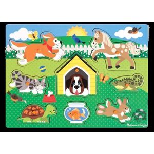 Puzzle din lemn Animalele de companie imagine