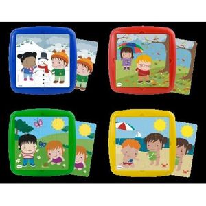 Set 4 puzzle Anotimpuri - Miniland imagine