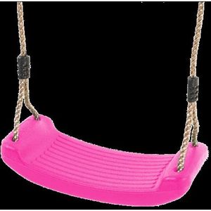Leagan pentru copii din plastic HDPE rezistent la intemperii roz KBT imagine