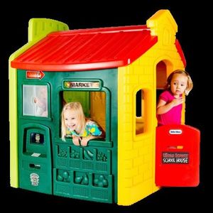 Casuta de joaca copii Town Evergreen, verde, Little Tikes 444C imagine