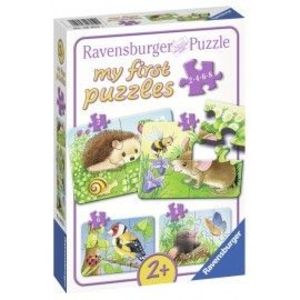 Primul meu puzzle animale din padure 2468 piese imagine
