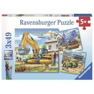 Puzzle vehicule de constructie 3x49 piese imagine
