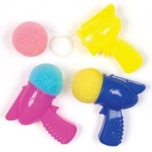 Set 6 pistoale cu minge din burete Space Sponge Shooters imagine
