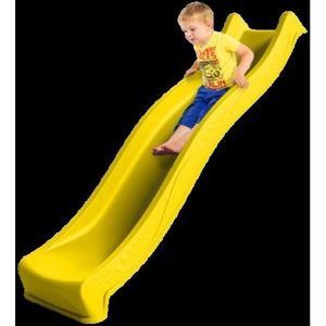 Tobogan pentru copii, 2.2 m, Yulvo, HDPE, galben, KBT imagine
