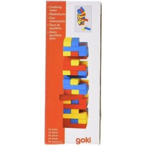 Joc Jenga cu piese din lemn Colori imagine