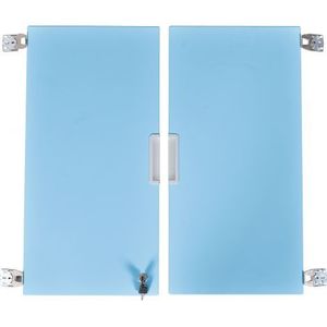 Set 2 usi bleu marime medie cu incuietoare imagine