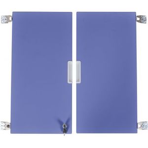 Set 2 usi albastre marime medie cu incuietoare imagine