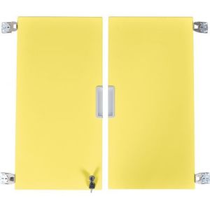 Set 2 usi galbene marime medie cu incuietoare imagine