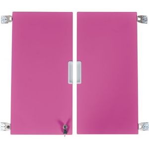 Set 2 usi roz marime medie cu incuietoare imagine