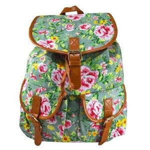 Rucsac urban Roses, fond gri - LaRue imagine