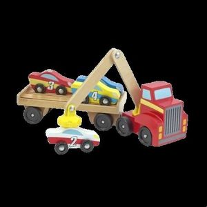 Transportor de masini cu elevator magnetic Melissa and Doug imagine