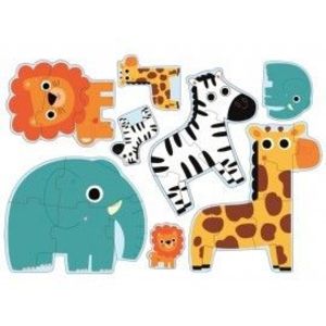 Puzzle progresiv Djeco, În junglă imagine