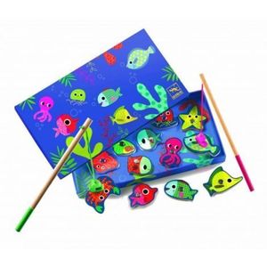 Joc de pescuit magnetic peşti colorați Djeco imagine