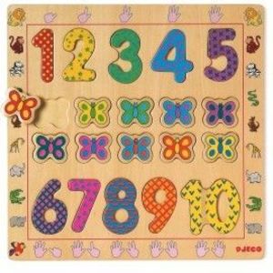 Puzzle din lemn Djeco- Cifre imagine