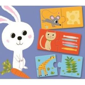 Puzzle duo Djeco La masă imagine