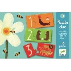 Puzzle duo Djeco Numere imagine