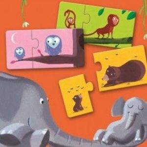 Puzzle duo Djeco Mama şi puiul imagine