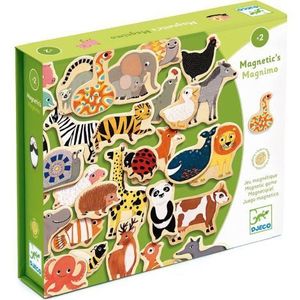 Set 42 Animale de lemn cu magnet Djeco Magnimo 3124 imagine