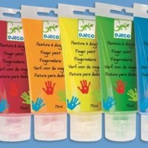 6 culori de pictat cu mâna Djeco imagine