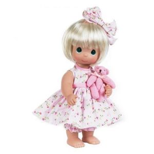 Papusa decor, Fericire in picioarele goale - blonda, 31 cm - Precious Moments imagine