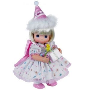 Papusa decor, La multi ani - blonda, 31 cm - Precious Moments imagine