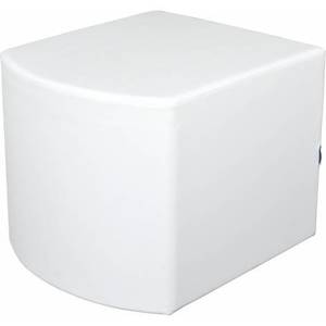 Puf convex alb 54 cm imagine