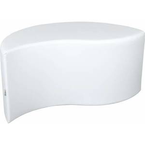 Puf alb Frunza 54 cm imagine