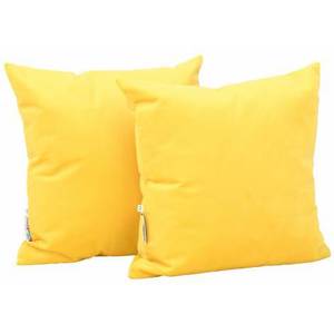 Set 2 perne decorative patrate Galben imagine