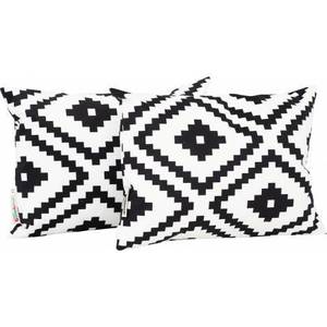 Set 2 perne decorative dreptunghiulare romburi imagine