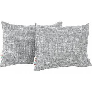 Set 2 perne decorative dreptunghiulare Gri melange imagine