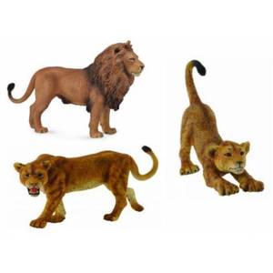 Set 3 figurine Familie de Lei Africani imagine
