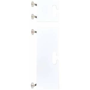Set 2 usi pentru cuier - Chameleon - Alb imagine
