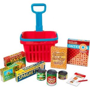 Set Cos de cumparaturi Hypermarket cu 11 accesorii, Melissa and Doug imagine