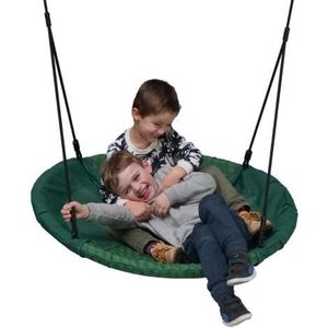 Leagan copii tip cuib, Winkoh, diametru 100 cm, verde inchis, KBT 196.001.004.001 imagine