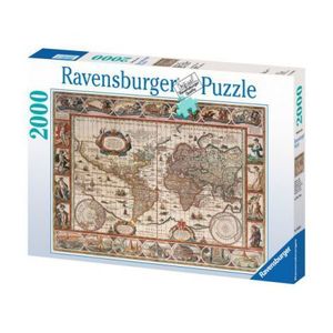 PUZZLE HARTA LUMII 1650, 2000 PIESE imagine