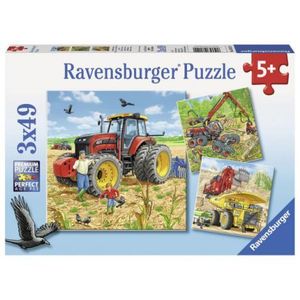 Puzzle masinarii, 3x49 piese imagine