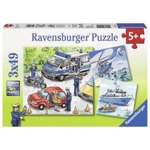 Puzzle politie, 3x49 piese imagine