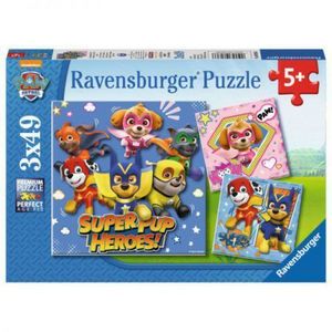 PUZZLE PATRULA CATELUSILOR, 3x49 PIESE imagine