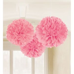 Set 3 pom pom roz imagine