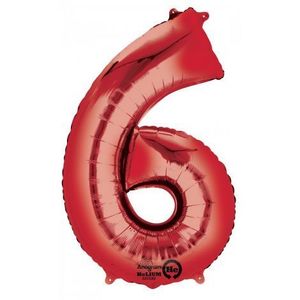 Balon super shape rosu 6 imagine